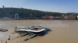 Danube River floods unleashed by heavy rainfall in Budapest