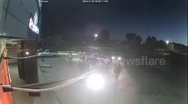 Car assault captured on video in Borskoe, Russia