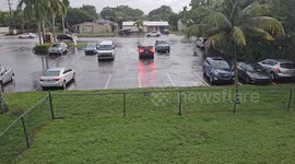 Severe Storm in Plantation, Florida