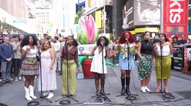 US: 'Little Shop of Horrors' unveiling 'Audrey II' Times Square installation