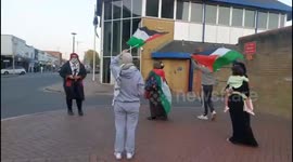 UK: Supporters outside Ilford Police Station demanding the release of actionist lisa luxx