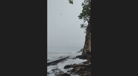 Storm batters Boracay island in the Philippines