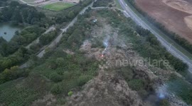4K Drone video - Launders Lane, Rainham fire part 2