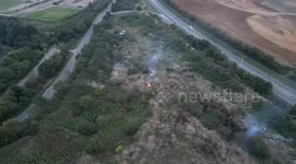 Road closed after former landfill site catches fire in Rainham