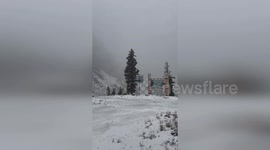 US: Winter's Early Return, First Snow of the Season Blankets Solitude Mountain Resort
