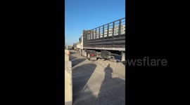 Palestine: 222 trucks carrying humanitarian goods were transferred to Gaza