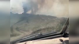 Portugal: Italian Firefighters' Canadair in Action Over Portugal's Wildfires