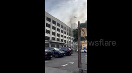 US: Fire Breaks Out At Apartment Building In Hoboken, New Jersey