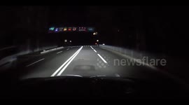 The moment a Russian bomb hit the road in the Shevchenkovsky district of Kharkov was shown by the police: it was recorded by a passing car DVR
