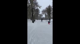 Skiing mishap in San Martín de los Andes