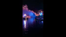 Yacht owned by Norwegian millionaire burns down in Marina del Rey, California