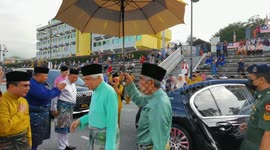 Malaysia: Yang di-Pertuan Besar Negeri Sembilan, Tuanku Muhriz Ibni Almarhum Tuanku Munawir, desecrating the Maulidur Rasul Celebration Ceremony