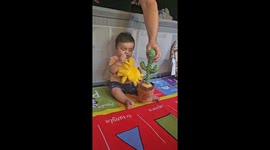 Child cries at talking cactus toy in San Luis Obispo, California