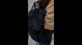 Canillejas Metro Station flooded during storm in Madrid, Spain