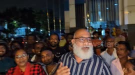 New Sri Lankan president Anura Kumara Dissanayake supporters cheer for him outside the election commission, Colombo, Sri Lanka. 22 September 2024