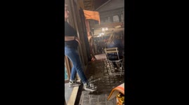 Waiter Accidently Sneezes on Woman