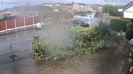Watch moment lightning strikes pensioners home and creates a huge explosion