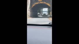 Semi Truck Does Not Meet Bridge Clearance