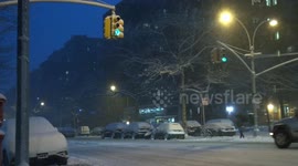 January snowfall blankets Lower East Side of Manhattan - Part 2