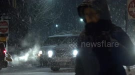 January snowfall blankets Lower East Side of Manhattan - Part 4