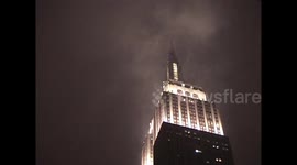 Camcorder Footage of Empire State Building Shrouded in fog during wet snowfall - Part 3