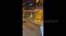 Spain: Severe Weather Hits Salou, Tarragona Causing Flooding