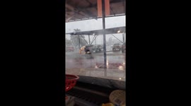 Lightning strikes in Panama