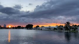 Dramatic Cloudy Sunset