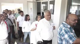 Sri Lanka: Independent presidential candidate and President Ranil Wickramasinghe casts his vote