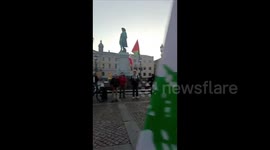 Sweden: Activists staged a protest in solidarity with Gaza and Lebanon in Gothenburg