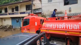 Villagers clean mud from homes as they brace for more monsoon rain