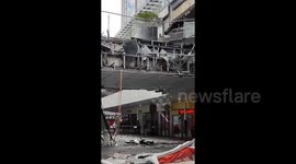Shopping mall walkway collapses in eastern China