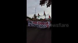 UK: Protesters blockade Israeli arms factory Elbit Systems in Shenstone, Staffs