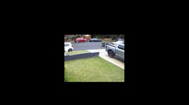 Kid Crashes Bike Into Pickup