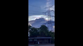 Spectacular cloud iridescence in Sariaya, Quezon, Philippines