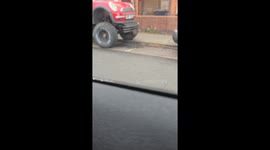 Mini Cooper transformed into monster truck in Birmingham