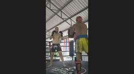Athletes train at Muay Thai camp in Phuket, Thailand