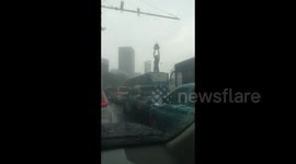 Indonesia: Hevay rain in South Jakarta