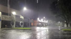 Tropical Storm in Coastal Palm Beach County, USA