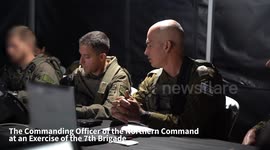 Israel: The Commanding Officer of the Northern Command, MG Ori Gordin, visited the commanders and soldiers of the 7th Brigade during their brigade exercise on the northern borde