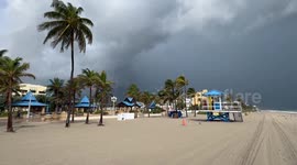 Tropical Storm in Coastal Broward County, USA
