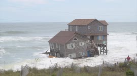 Oceanfront Home Collapses in North Carolina