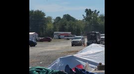 Dust Devil Disrupts Flea Market