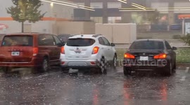 US: Large Hail Pummels Central Oklahoma