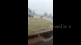 US: Large Hail Pummels Central Oklahoma 3