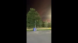 Sky turns black during sunset in northern China
