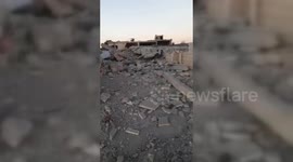 Lebanon: An entire neighborhood was destroyed as a result of the Israeli raids on Baalbek