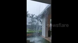 Mexico: Hurricane Helene Raging in Cancun