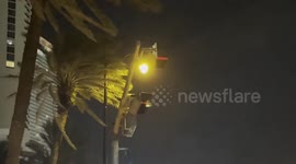 Tropical Storm in Coastal Broward County, USA