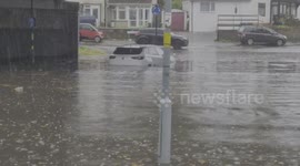 Flash Flooding hits leaving roads submerged and cars stranded in Birmingham 26/9/24 after hours of torrential rainfall.
